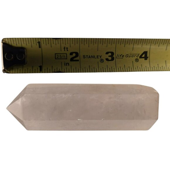 Rose Quartz Crystal Tower Point Hexagonal 4 Inches Polished Natural Stone - Picture 5 of 11